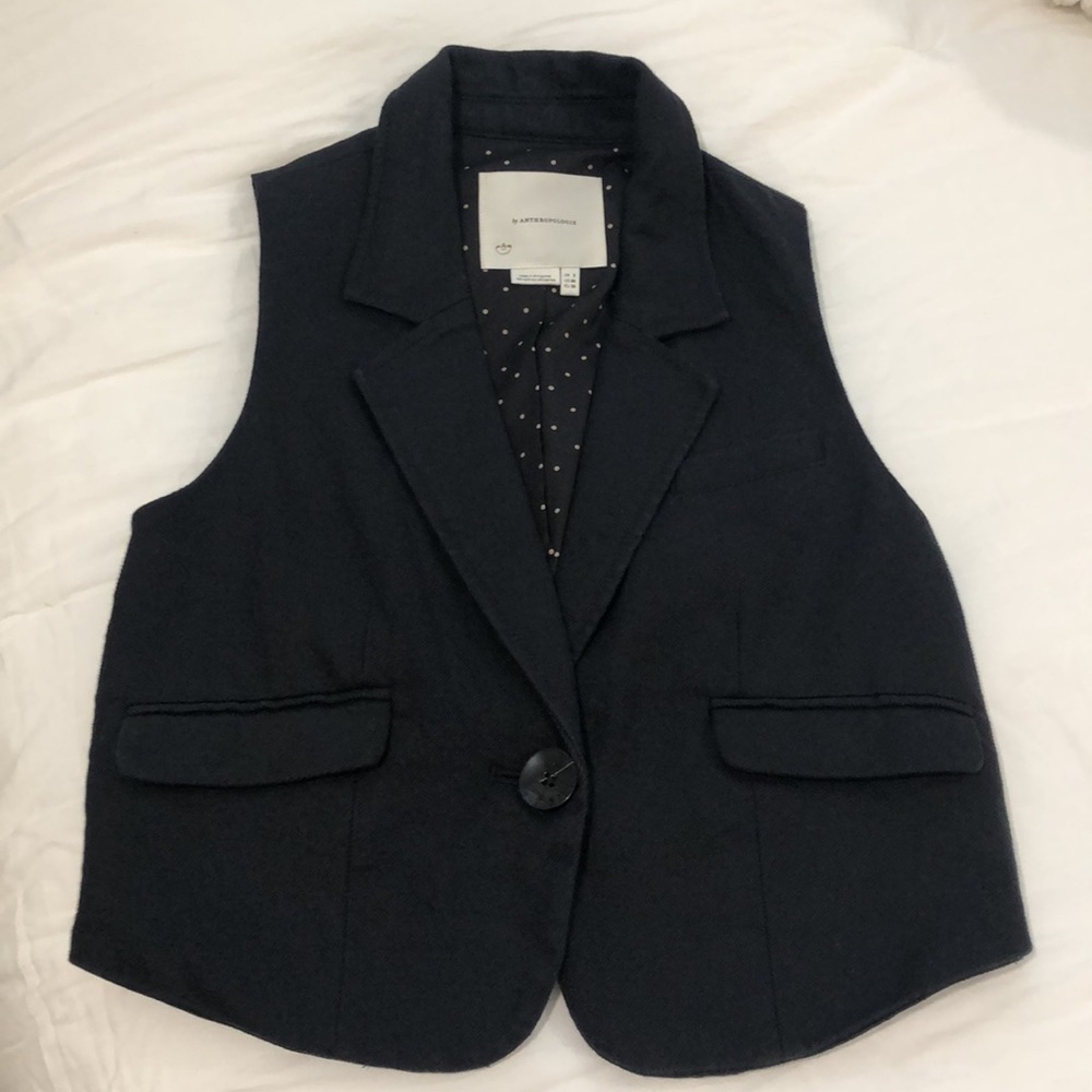 Black Anthropologie Vest